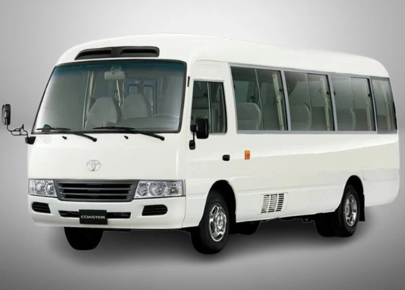 Toyota Coaster rental in Islamabad for group travel